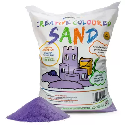 Coloured Play Sand 15kg - Colour: Purple