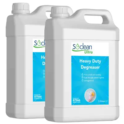 Soclean Ultra Heavy Duty Degreaser 5 Litre 2 Pack G2p100