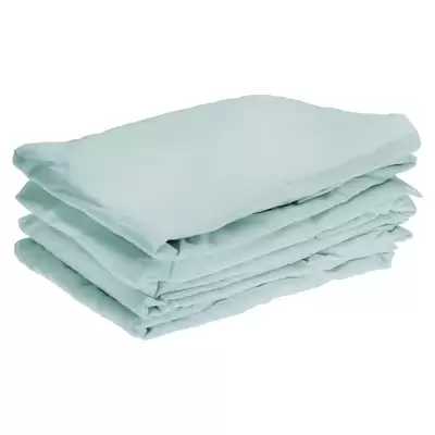 Fire Retardant Bedding Set Duck Egg - Type: Single Fitted Sheet 4 Pack