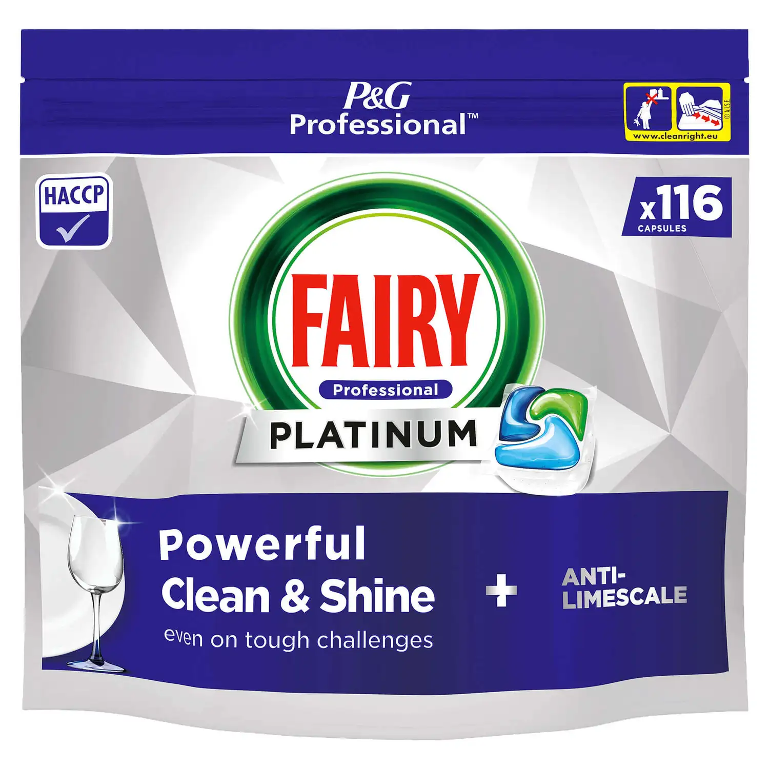 Fairy Platinum Original Dishwasher Tablets 116 Pack