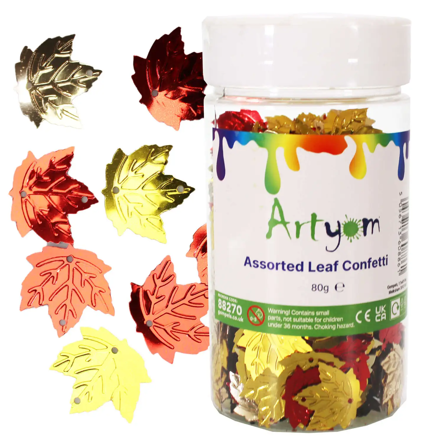 Artyom Assorted Leaf Confetti 80g