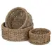 Round Seagrass Tray Set of 3