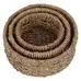 Round Seagrass Tray Set of 3