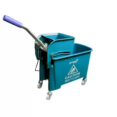 Soclean Mop Bucket With Wringer 20l - Colour: Green