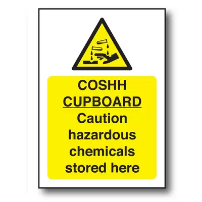 Safety Signs Vinyl - Type: Coshh Cupboard