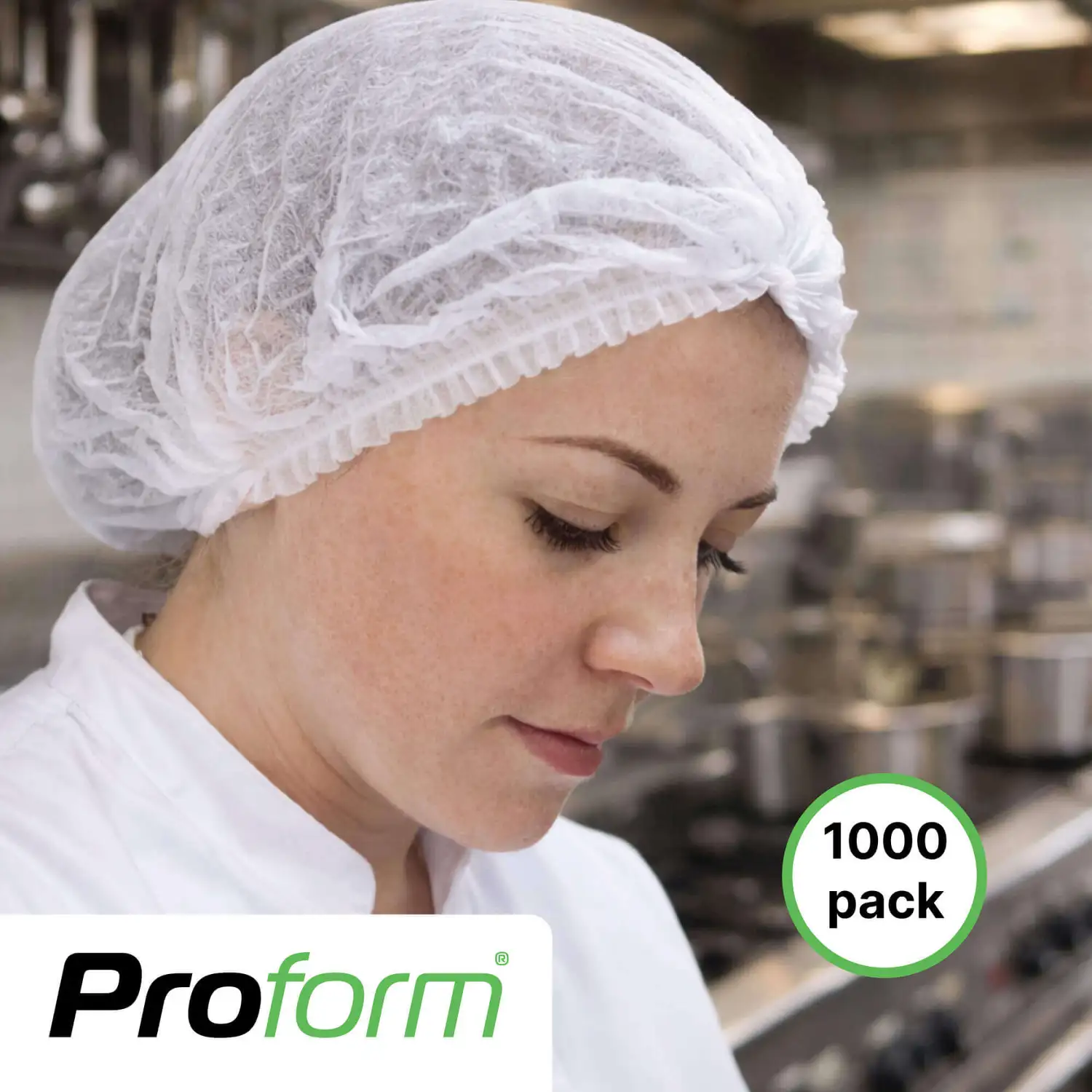 Proform Disposable Mob Cap White 1000 Pack G2p100