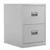 Filing Cabinet With 2 Drawers Grey 465 x 620 x 700mm