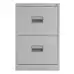 Filing Cabinet With 2 Drawers Grey 465 x 620 x 700mm