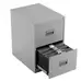 Filing Cabinet With 2 Drawers Grey 465 x 620 x 700mm