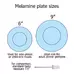 Swixz Melamine Dinner Plate 9" / 230mm 12 Pack