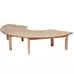 Wooden Table Semi Circle 1630 x 560mm