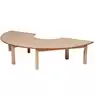 Wooden Table Semi Circle 1630 x 560mm