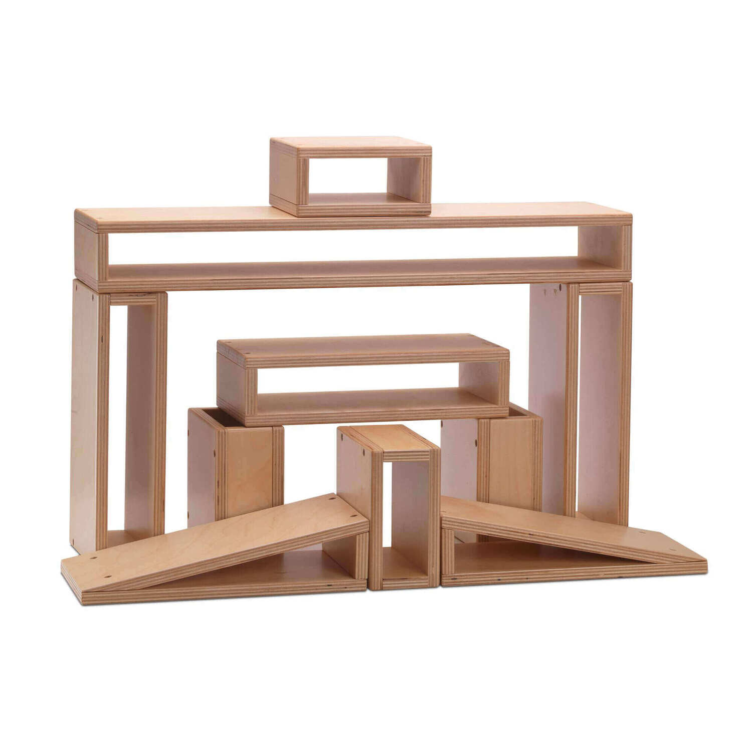 hollow wooden blocks