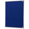 Tamperproof Side Hinged Noticeboard Blue