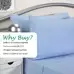 Fire Retardant Bedding Set Pale Blue