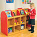 Milan Double Sided Book Storage With Trays