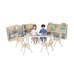 Thrifty Rectangular Table With Height Adjustable Legs