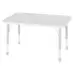 Thrifty Rectangular Table With Height Adjustable Legs