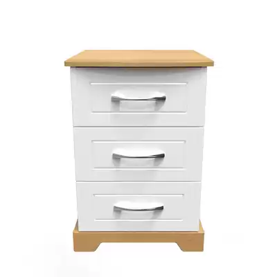 Avon 3 Drawer Bedside Cabinet
