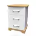 Avon 3 Drawer Bedside Cabinet
