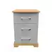 Avon 3 Drawer Bedside Cabinet