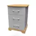 Avon 3 Drawer Bedside Cabinet