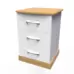 Avon 3 Drawer Bedside Cabinet