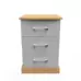 Avon 3 Drawer Bedside Cabinet