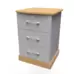 Avon 3 Drawer Bedside Cabinet