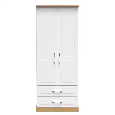 Avon Double Wardrobe With 2 Drawers and Hanging Rail