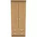 Wessex Double Wardrobe With 2 Drawers and Hanging Rail