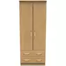 Wessex Double Wardrobe With 2 Drawers and Hanging Rail
