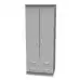 Wessex Double Wardrobe With 2 Drawers and Hanging Rail