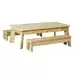 Rectangular Table and Bench Set