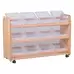 Tilt Tote Storage With Clear Tubs