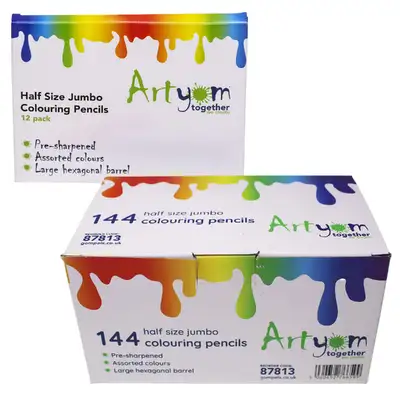 Artyom Half Size Jumbo Colouring Pencils 12 Pack G2p100