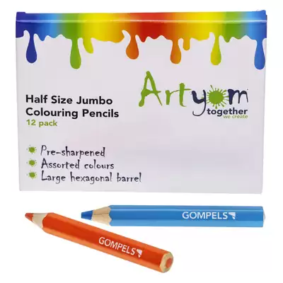 Artyom Half Size Jumbo Colouring Pencils