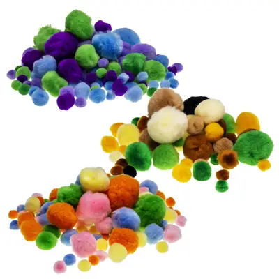 Artyom Pom Poms Mermaid Assorted 500 Pack G3p95