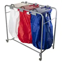 Soclean Laundry Trolley Four Bags With Lids