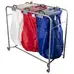 Soclean Laundry Trolley Three Bags With Lids G2p100