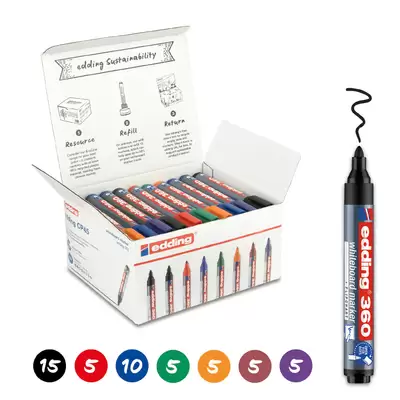 Edding Whiteboard Marker Classpack 50 Pack