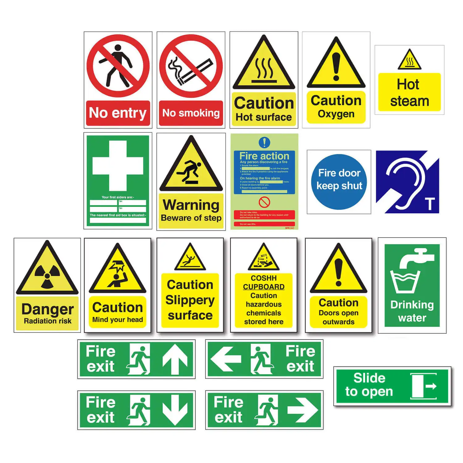 Safety Signs Vinyl Gompels Care & Nursery Supply Specialists