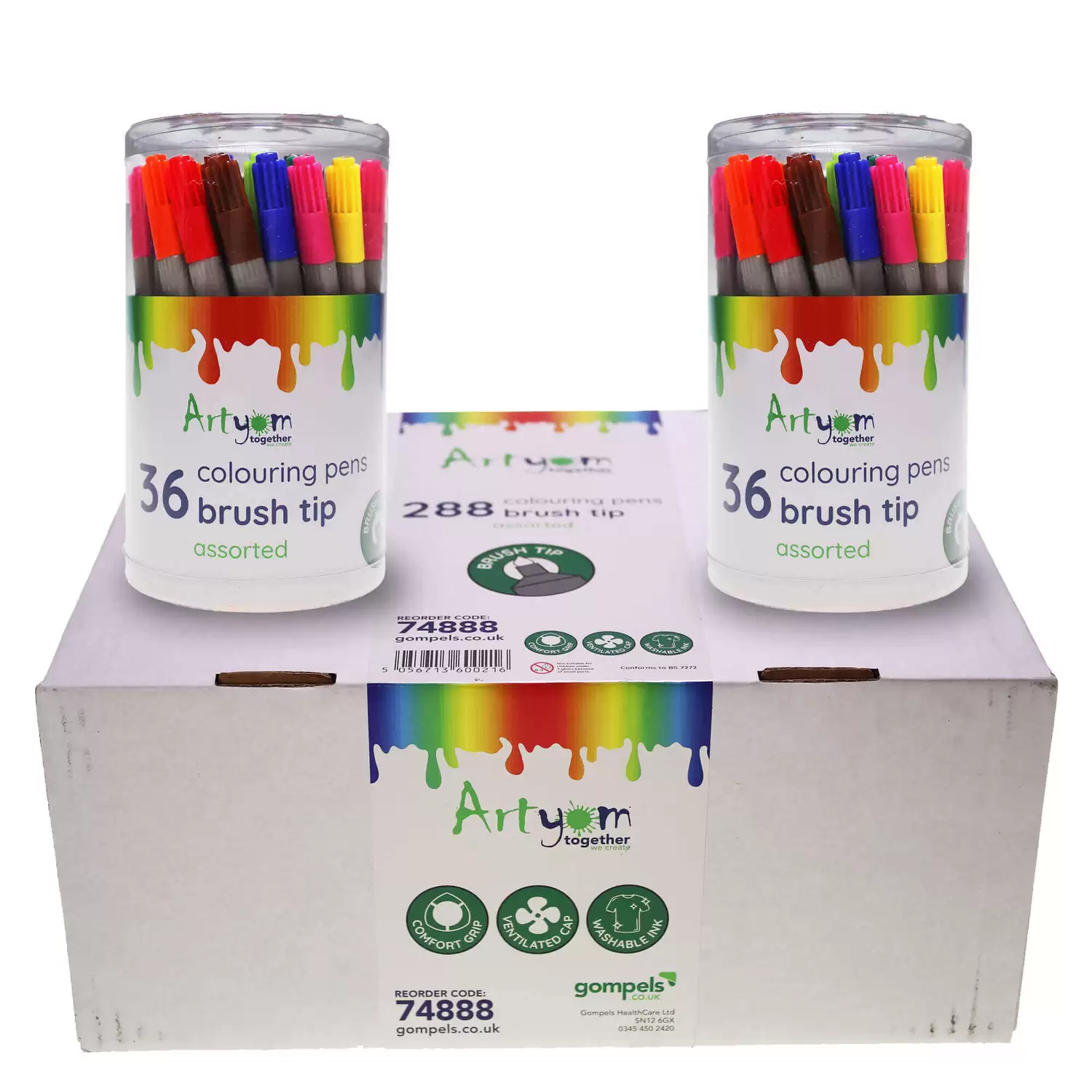 Brush tip colouring pens discount