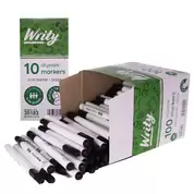 Writy Drywipe Markers Slim Black