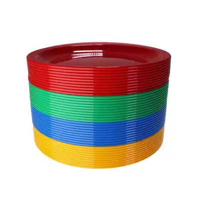 Harfield Polycarbonate Narrow Rimmed Plates 230mm 10 Pack
