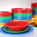 Harfield Polycarbonate Narrow Rimmed Plates 230mm 10 Pack