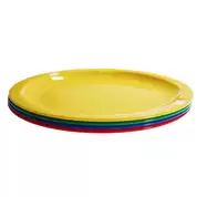 Swixz Polycarbonate Narrow Rimmed Dinner Plates 230mm 12 Pack