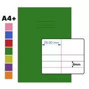 Writy A4+ Exercise Book 8mm Ruled With Margin 80 Page 50 Pack