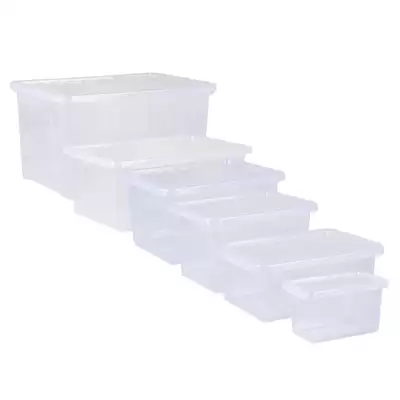 Wham Storage Box and Lid Clear 5 Pack