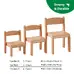 Wooden Stacking Chairs 4 Pack